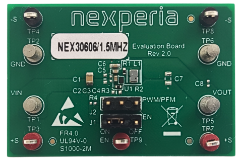 NEX30606：1.8至5.0 V，600 mA，220 nA超低Iq降壓轉(zhuǎn)換器評估板